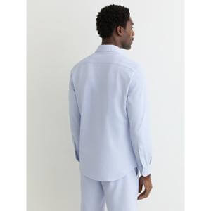 REISS Solarko Seersucker Cutaway-Collar Shirt